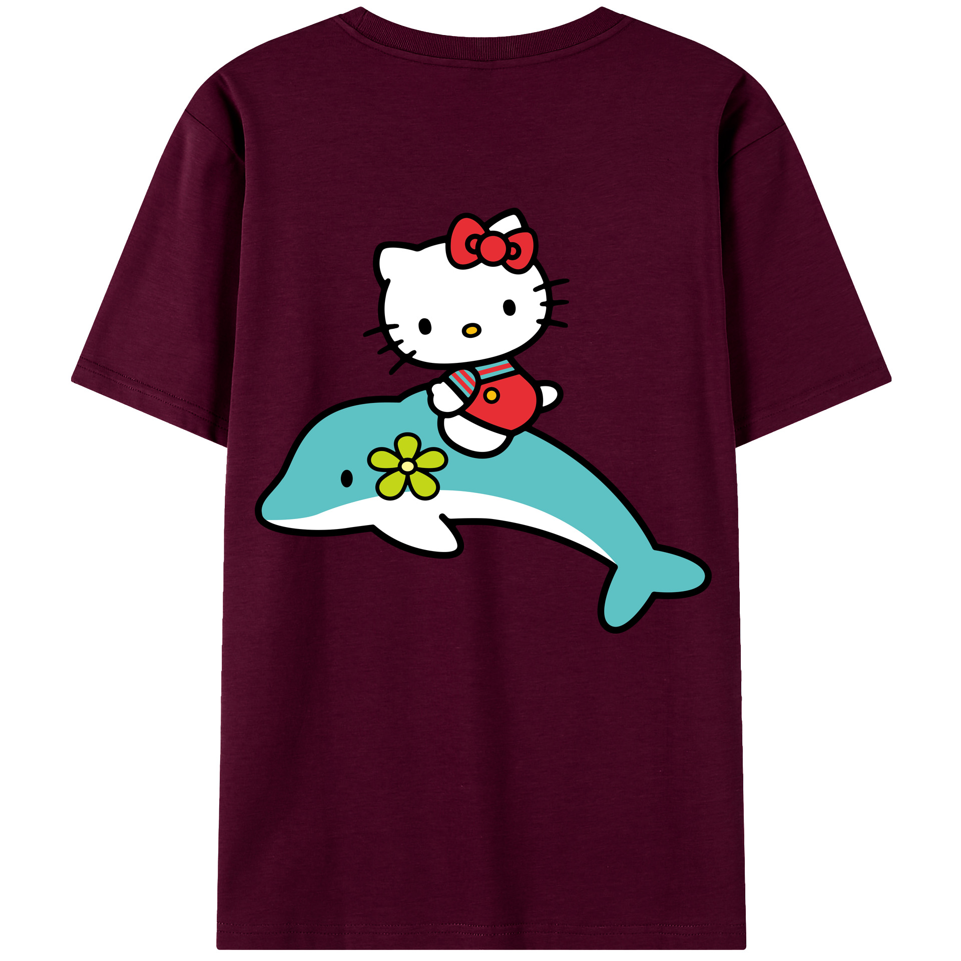 （画像用） Hello Kitty ハローキティ レディース半袖Tシャツ(バックプリント)